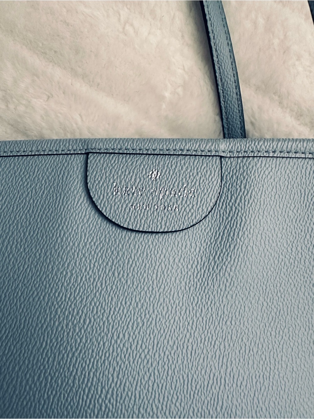 kate spade Light Blue Leather Tote Bag - Picture 4 of 5